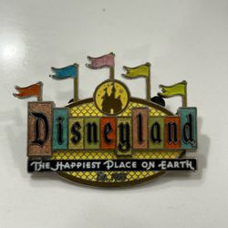 Disney Disneyland 50th Anniversary 2005 Glitter Single Pin - Happiest Place