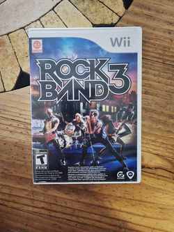 Rock Band 3 Nintendo Wii - Complete CIB. Includes Set List