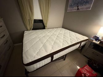 Queen Sized Mattress and Frame