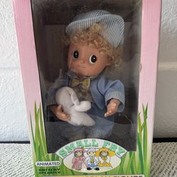 "Telco / "Small Fry" Boy w/ Bunny  Easter Display Animated Figure! •