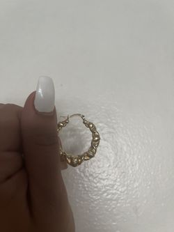 10 Kt Earrings Gold Hoops
