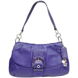 Vintage Coach Purple Soho Leather Buckle Shoulder Bag💜🍇🎀