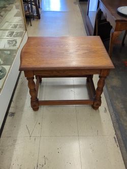 Oak Rectangular Side Table