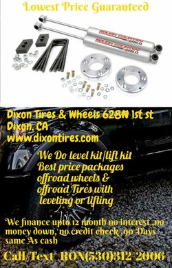 Leveling kit n small lift kit special (We finance no credit check)