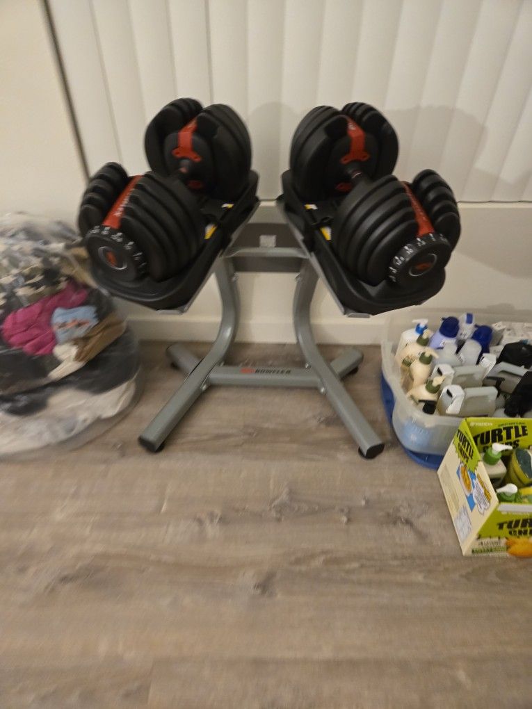 Bowflex Dumbbells.