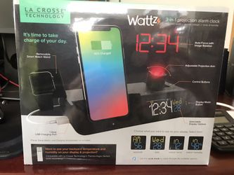 Lacrosse technology watts 3-in-1 projection alarm clock