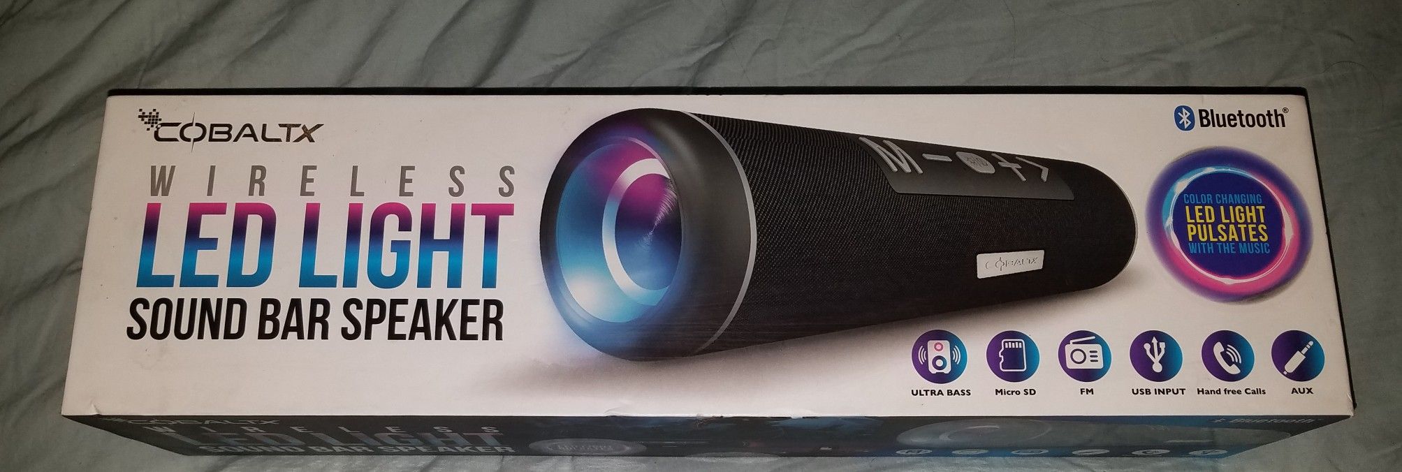 Wireless LED Light Sound Bar Speaker for Sale in Glmn Hot Spgs CA