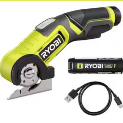 RYOBI USB Lithium Power Cutter Kit with 2.0 Ah USB Lithium Battery and Charging Cable