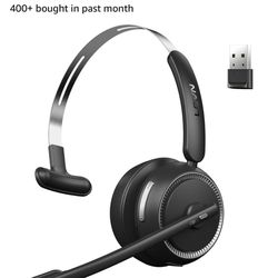 LEVN Wireless Headset with Microphone for PC, Bluetooth Headset