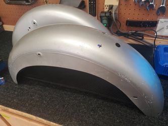 Vintage motorcycle fenders