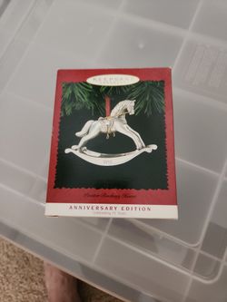 Hallmark Anniversary Collection Pewter Rocking Horse