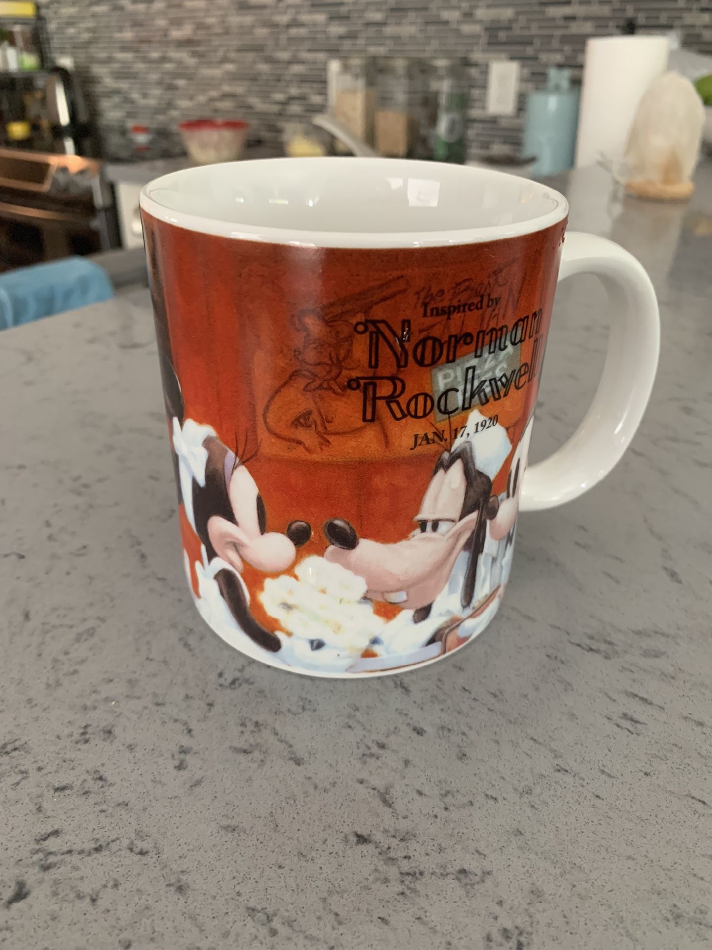 Norman Rockwell Disney Inspired Mug 