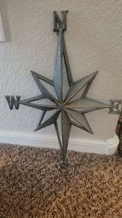 10x13 compass decor