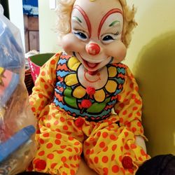 Vintage Clown Doll Good Shape