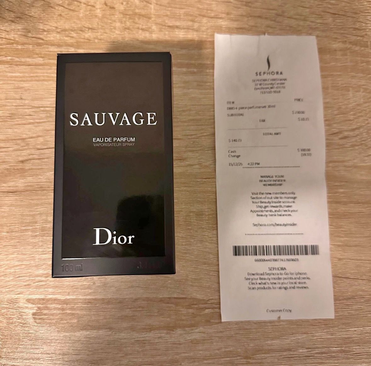1-1✅ Dior Sauvage EDP Men’s Cologne