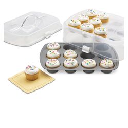 Martha Stewart Cupcake Carrier And Tin 