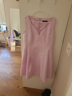 Ivanka Trump Pink Floral Tea Length Dress