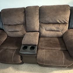 Flexible Price. Ashley’s Loveseat Recliner For Sale.