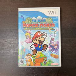 Super Paper Mario (Nintendo Wii, 2007) Complete CIB