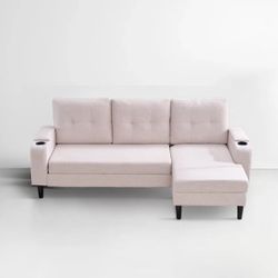 Barely Used 79” Sectional Sofa Pull-out (WAYFAIR)