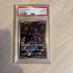 2023 Mewtwo 183/165 Art Rare Sv2a 151 Japanese PSA 10