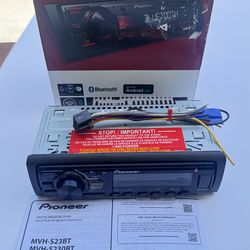 Pioneer MVH-S23BT Stereo Single DIN Bluetooth In-Dash USB MP3 Auxiliary AM / FM