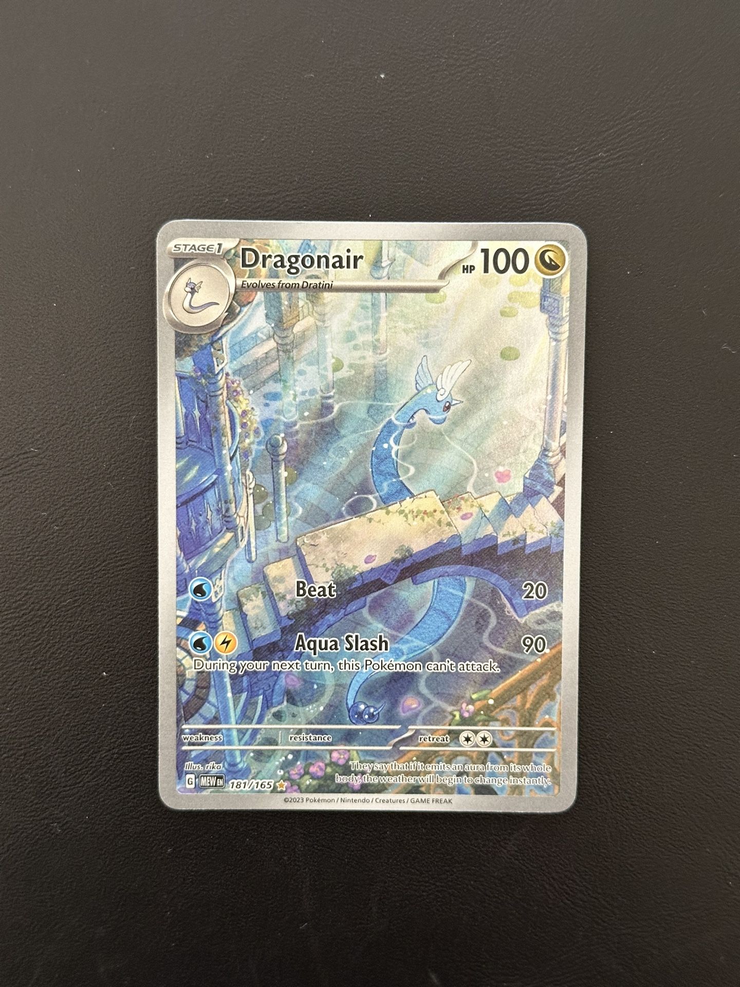 POKEMON TCG DRAGONAIR 181/165 151 IR RAW SINGLE NM