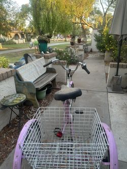 pink tricycle bike