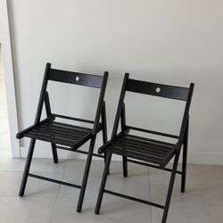 Folding Chairs, Set of 2
