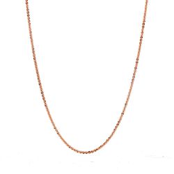 Ladies 14k Rose Gold Adjustable Length Necklace 20-Inch Max 2.8 Grams 11060126