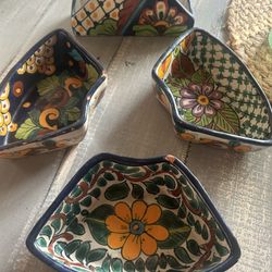 Talavera Dishes And Napkin Holder