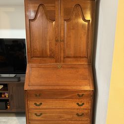 Secretary Desk Olde Worlde 700 Bookcase. 1 of 2 Made In Connecticut In The 1930s.