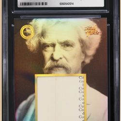 (PREVIEW) 2024 CGC 8.5 Mark Twain Relic Card – Pieces of the Past 1800s Edition #150