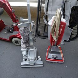 Kirby And CormercialSanitaria VACUUMS  Both W New Bag And Belt
