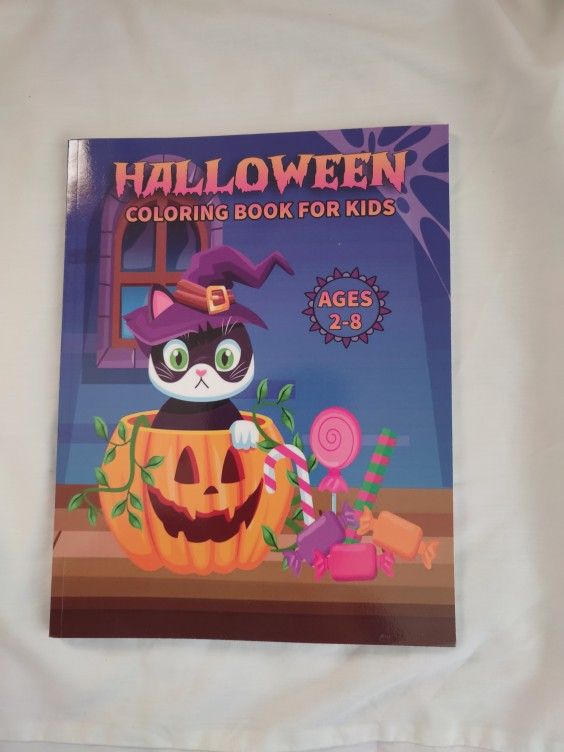 Kids Ages 2-8 Halloween Coloring Book