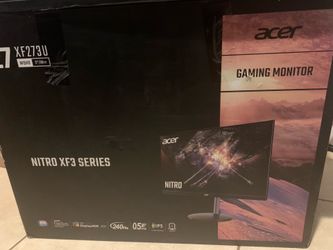 Like New in Box 27” Acer QHD 240hz 27” Gaming Monitor!