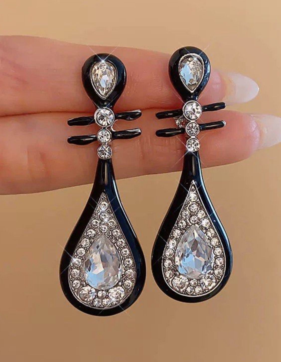 NWOT 925 Silver hoop with blue Zircon Stones crafted minimalist earrings