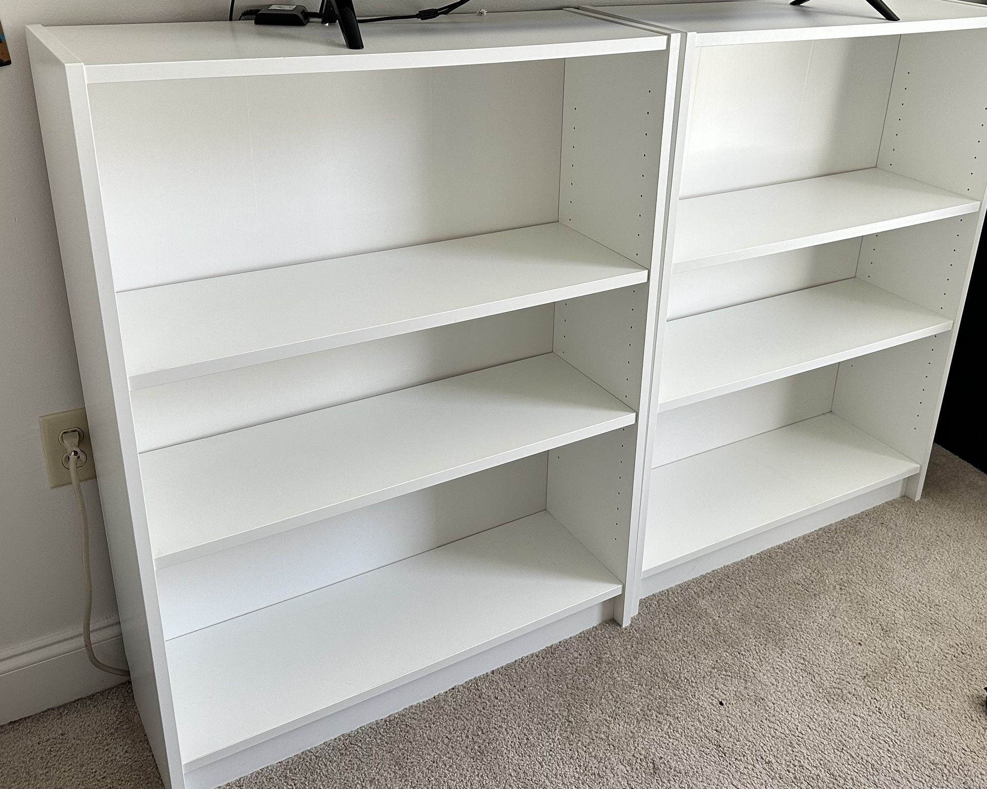 White Bookshelves