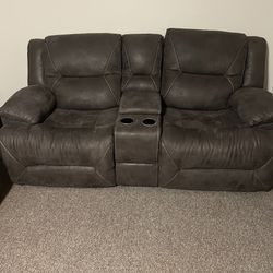 Loveseat With Power Recliner and USB Charger
