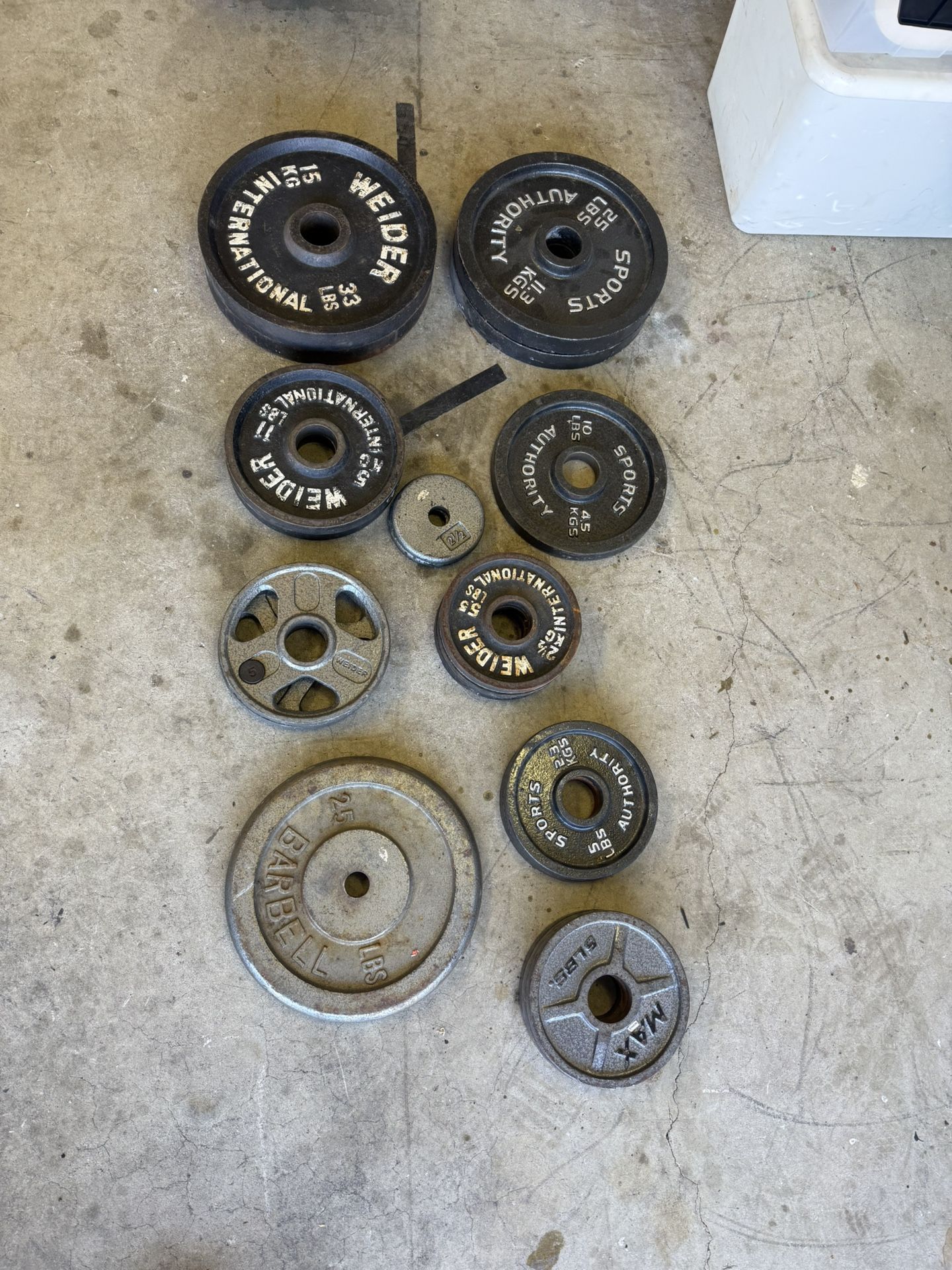 Weight plates- prices in description