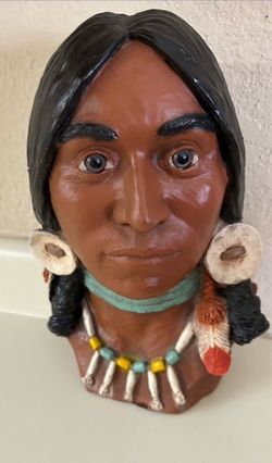 Native American Bust Figurine
