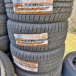 Vendo set de llantas nuevas 235/45R17 marca Arroyo con garantía de 50 mil millas