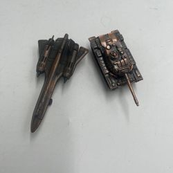 Vintage Metal Pencil Sharpeners Tank Jet Military Japan Novelty Collectibles