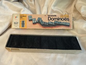 Vintage Dragon Dominoes In Original Box