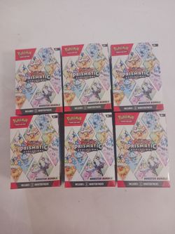 Pokémon TCG Scarlet & Violet Prismatic Evolutions Booster Bundle Sealed Lot of 6