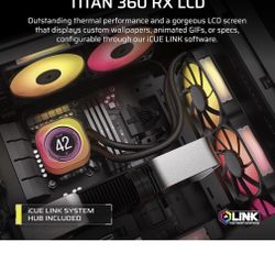 Corsair iCUE Link Titan RX LCD 360mm CPU Cooler