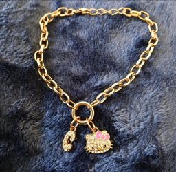 Hello Kitty Bracelet with C Initial