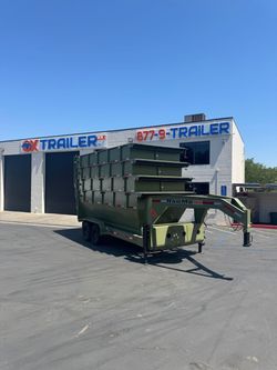 2026 RawMaxx Roll-Off Dump Trailer 7x16 14k GVWR