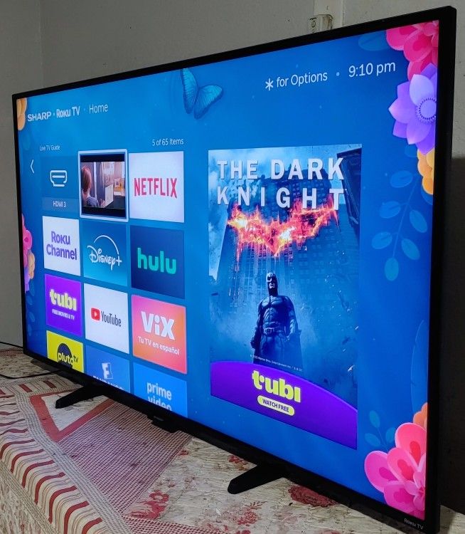 🟥SMART TV SHARP AQUOS 50" 4K LED HDR DOLBY VISION FULL UHD 2160p🟪 ( NEGOTIABLE )🟨 FREE DELIVERY🟩
