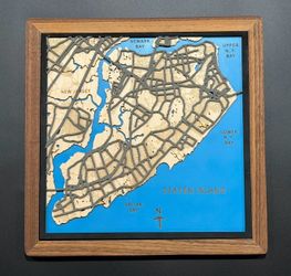 Custom Layered Wood Maps | Any City, State or Special Place